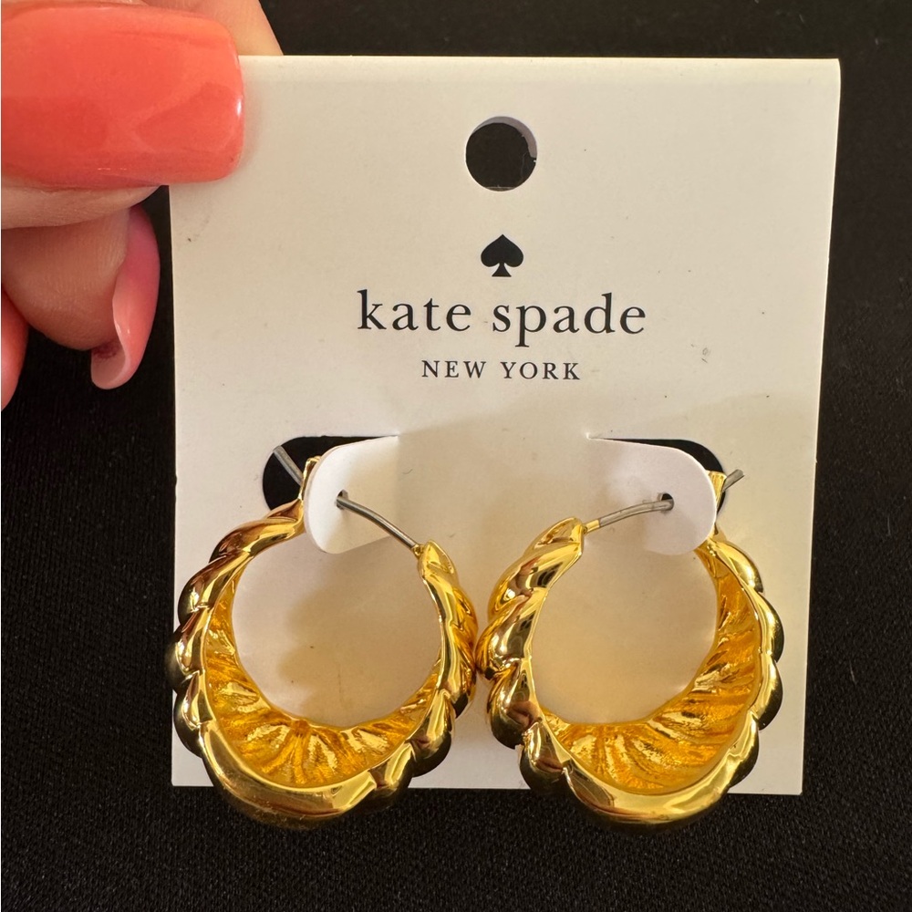 Kate Spade Gold Hoop Earrings
